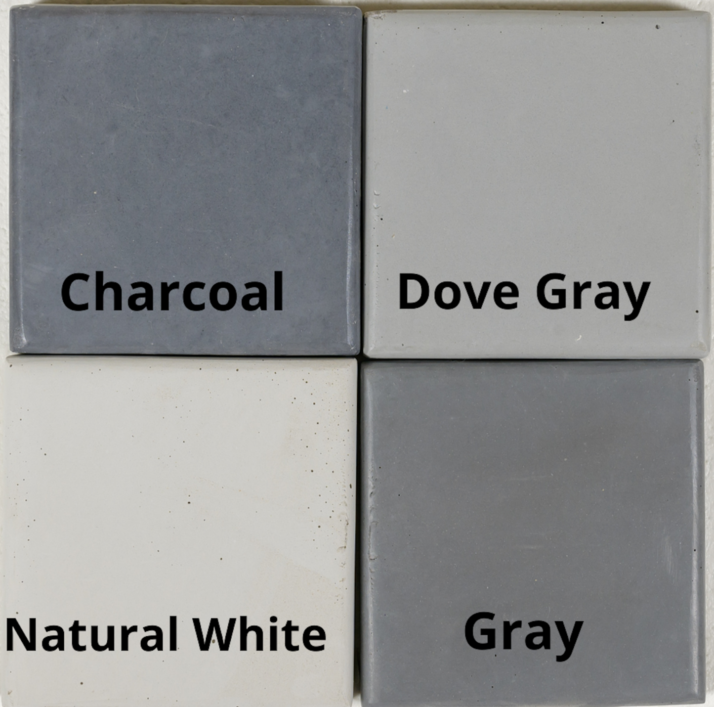 Concrete color samples