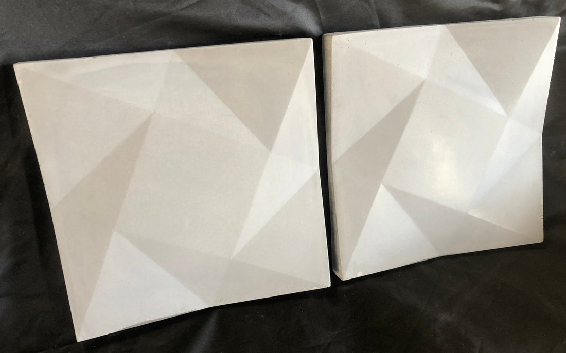 concrete geo metric tiles