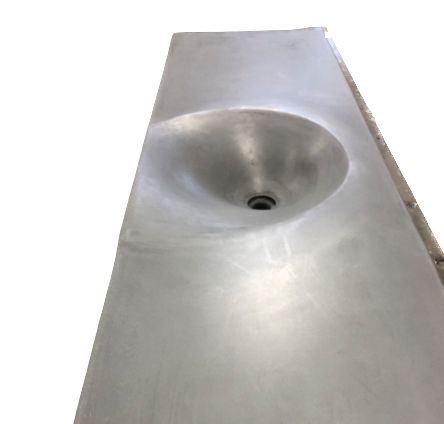 ORGANIC  Concrete Vanity Top with Organic Shaped Sink(s)