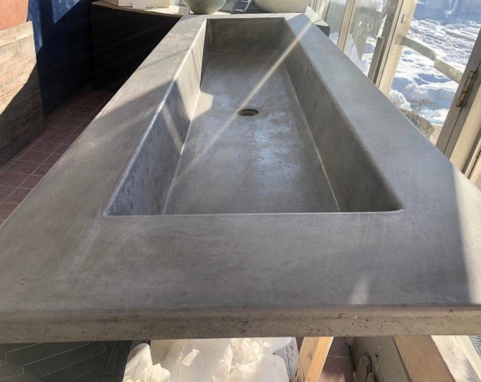Trough Sink Wood and Stone Designs