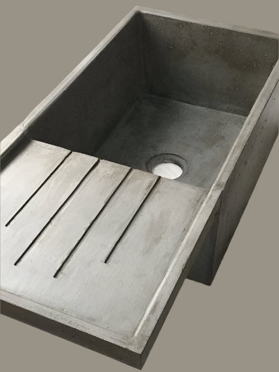 Drain Board Sink Wood and Stone Designs