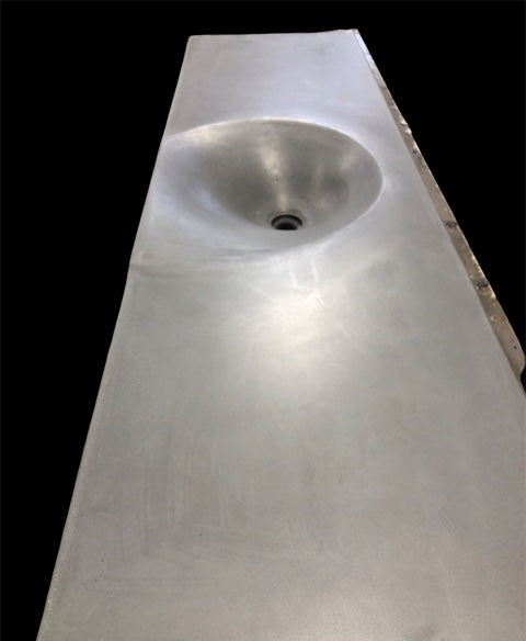 ORGANIC  Concrete Vanity Top with Organic Shaped Sink(s)