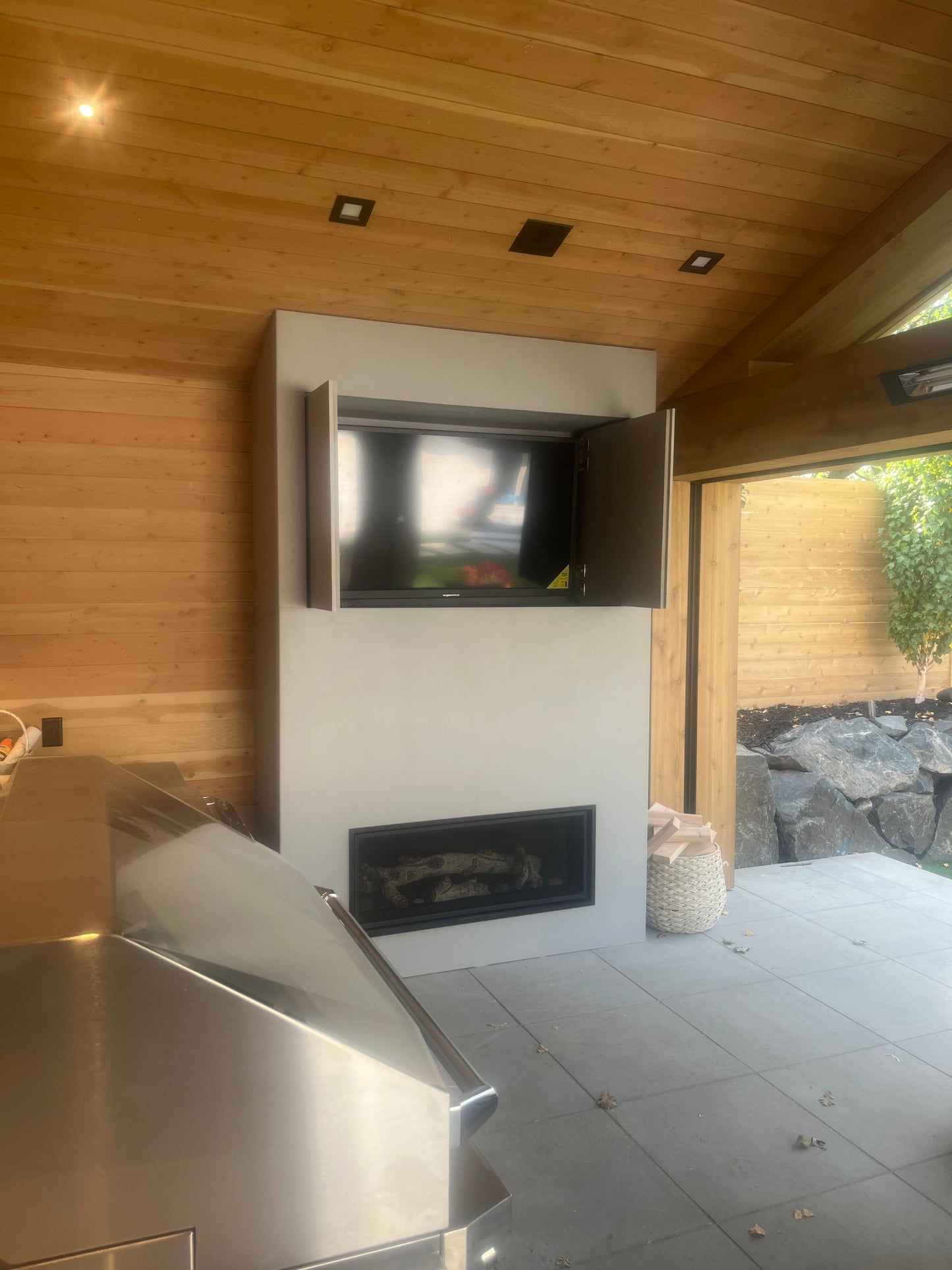 Concrete Fireplace Surround