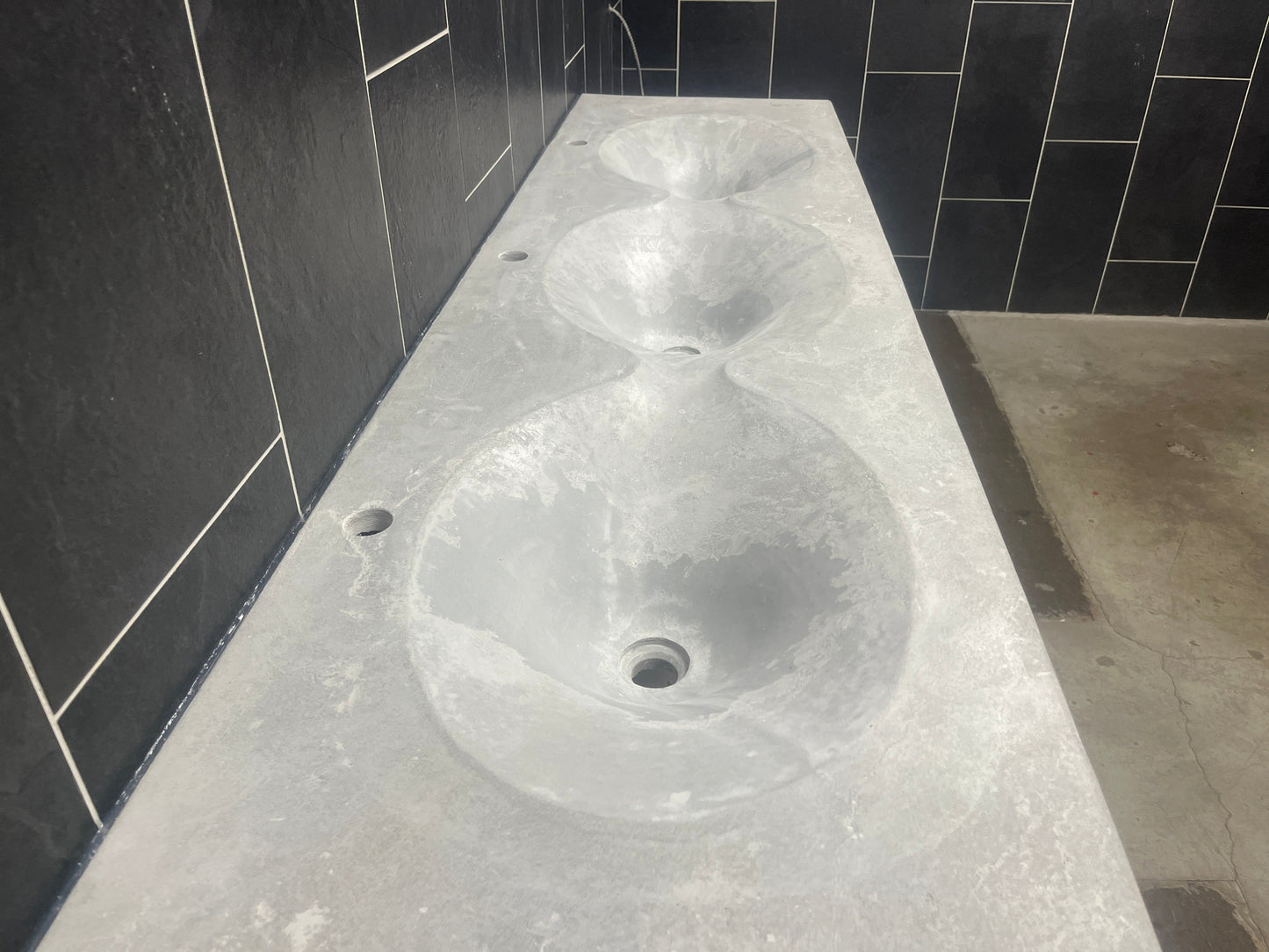 Modern Vanity Top with 3 sinks