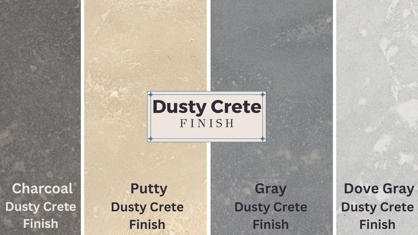 Concrete color and finish samples 