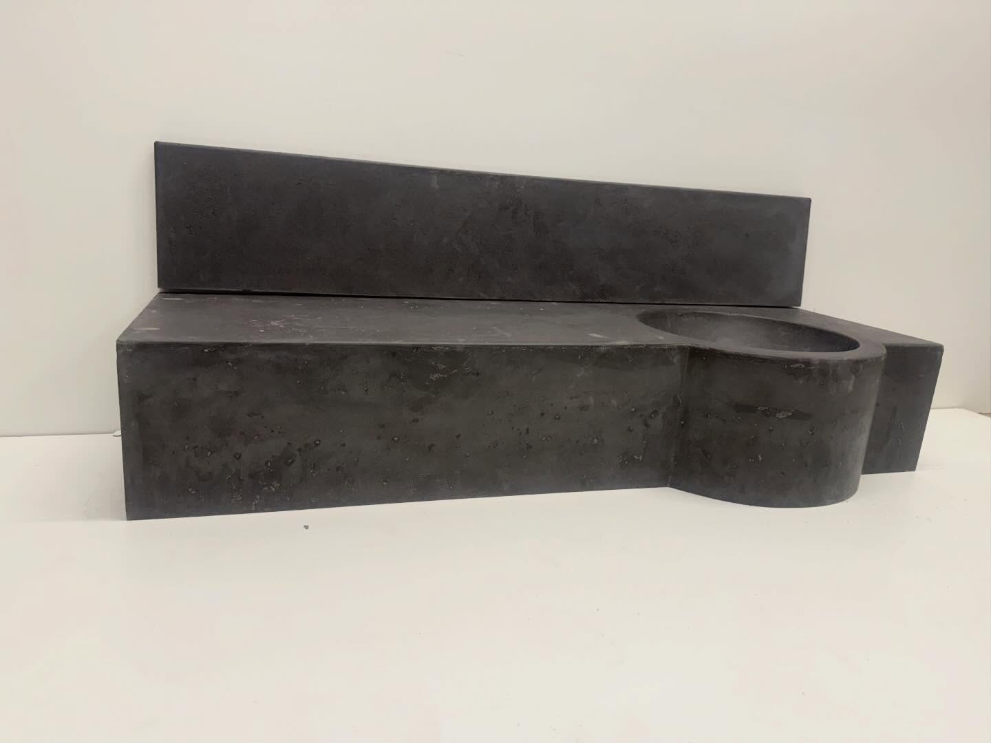 Concrete Floating Vanity Top with Custom Sink Artisian Crafter