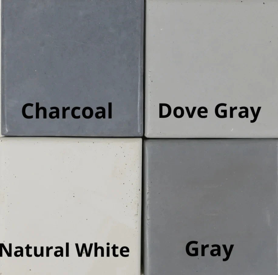 concrete color samples choices