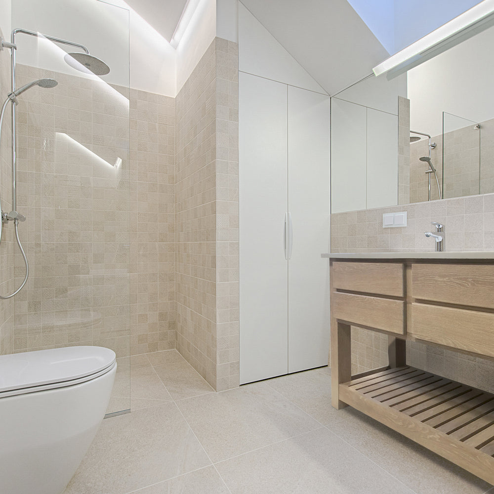 Double Bathroom Vanity Wood and Stone Designs