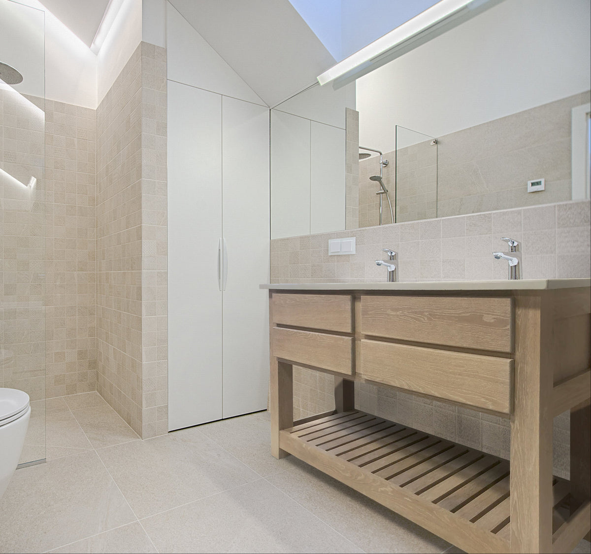 Ffezine Double Washington Double Sink Bathroom Vanities