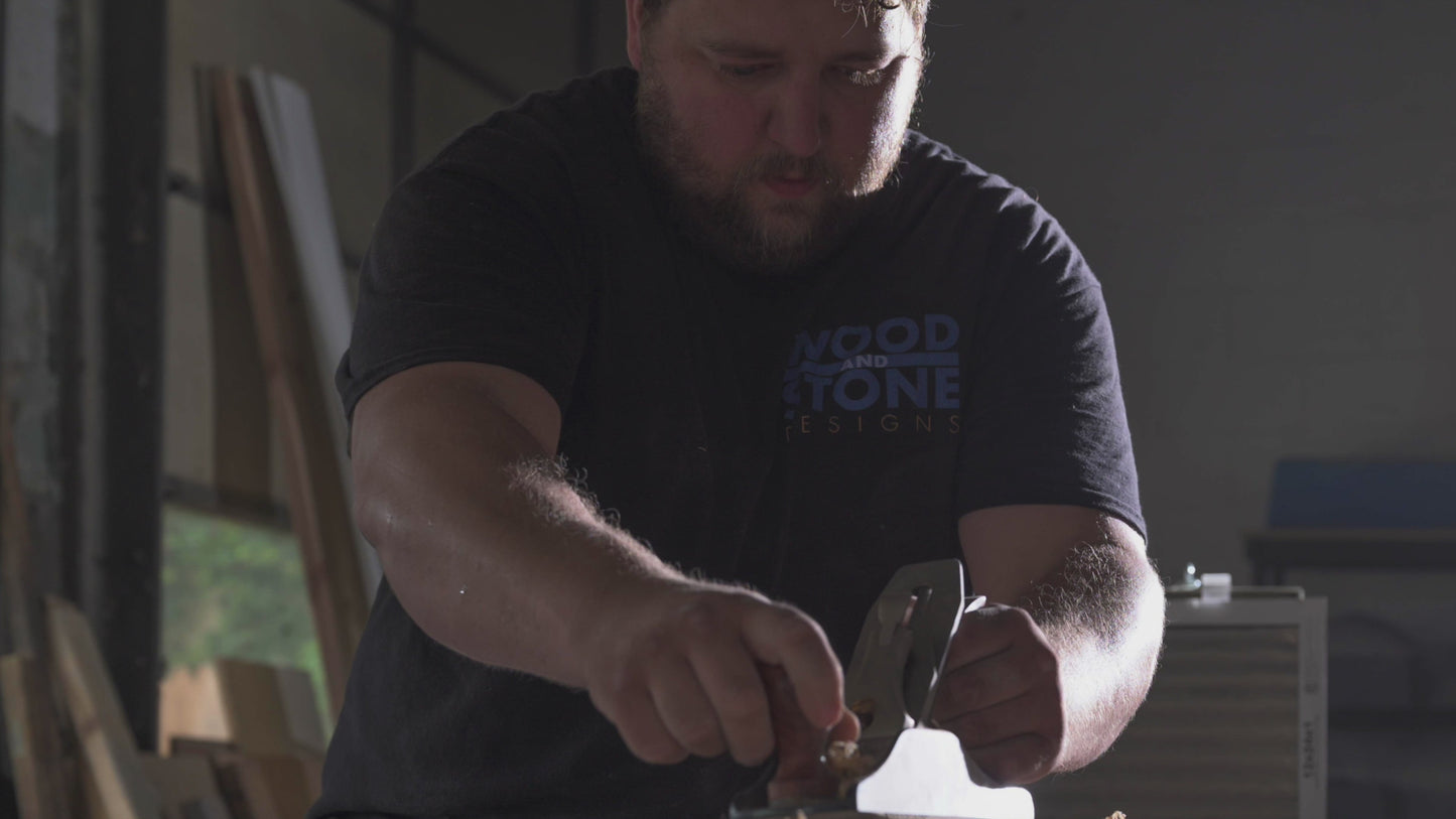 Our process.  Wood and Stone Designs