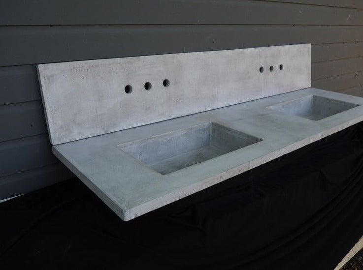 
                  
                    Double Bathroom Counter Top w Back Splash
                  
                