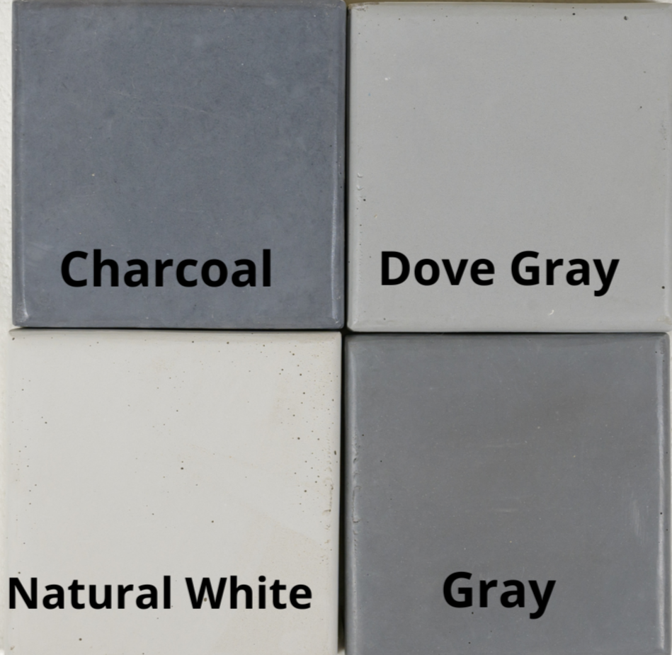 concrete color samples