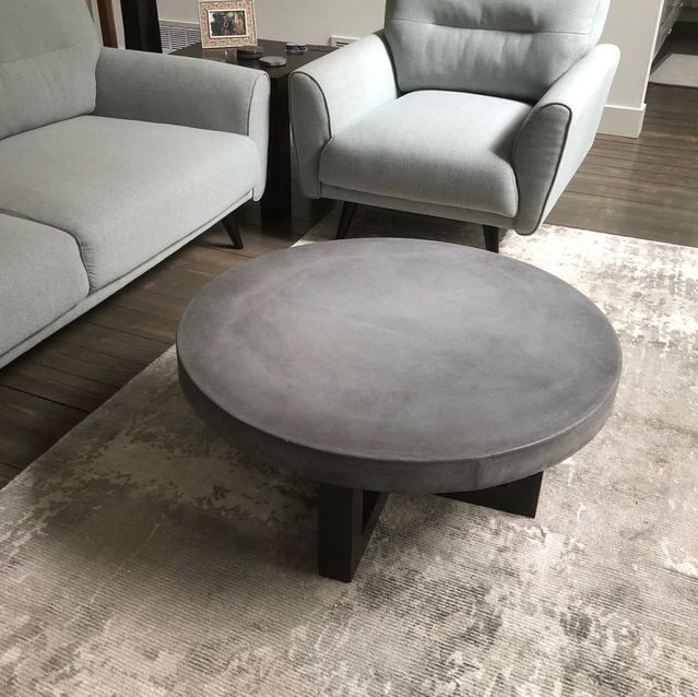 Round concrete table top for deals sale